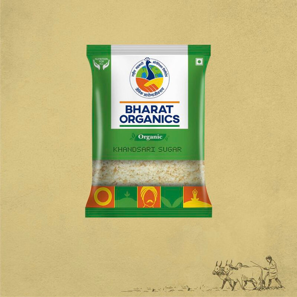 Bharat Organics Khandsari Sugar |500gm|1.1 lbs