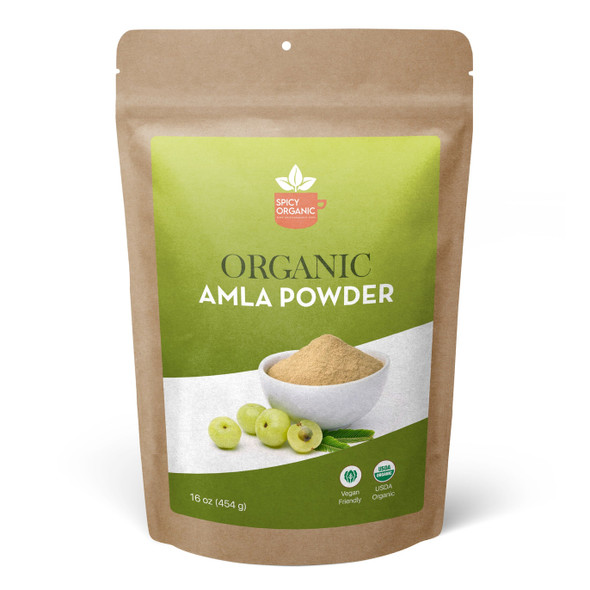 Spicy Organic – Organic Amla Powder by Spicy Organic|454gm|1.0 lbs