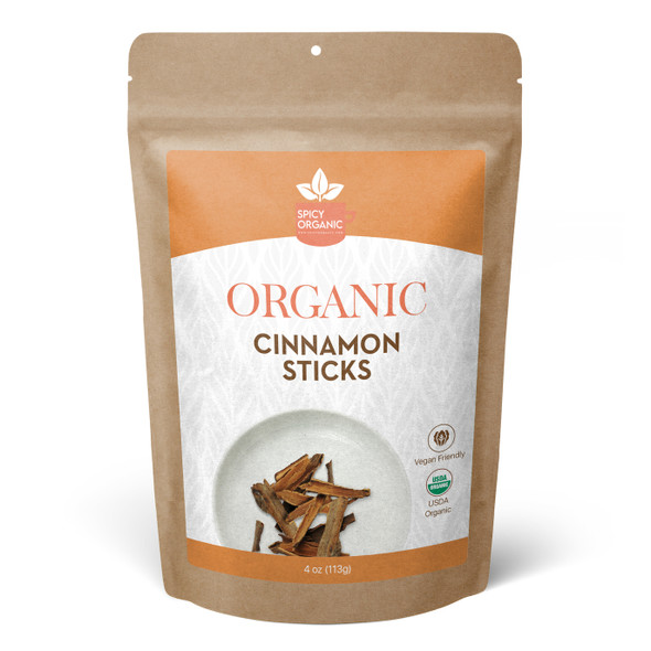 Spicy Organic – Organic Ceylon Cinnamon Chips by Spicy Organic|113gm|0.25 lbs