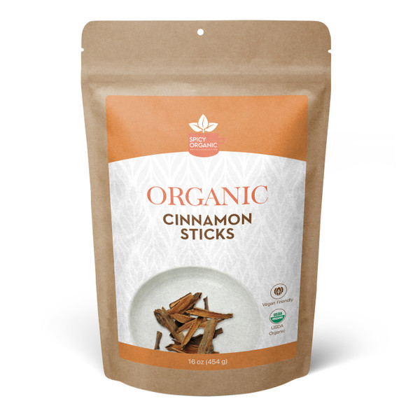 Spicy Organic – Organic Ceylon Cinnamon Chips by Spicy Organic|454gm|1.0 lbs