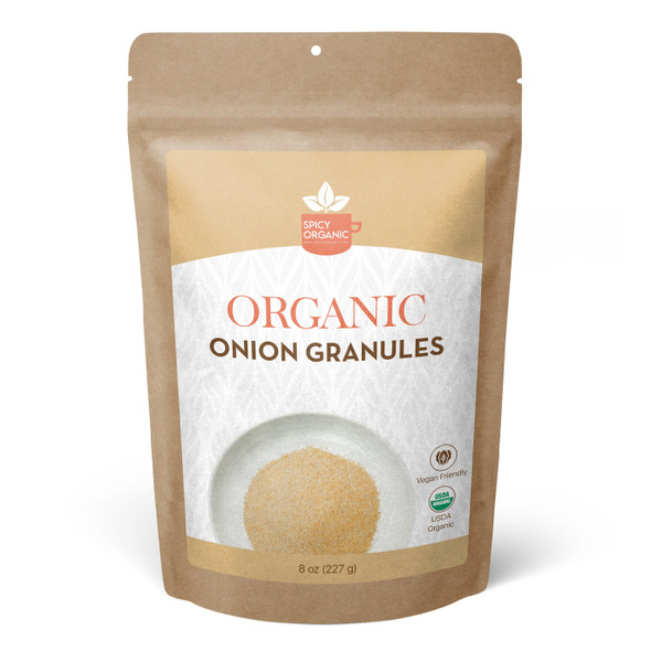 Spicy Organic – Organic Onion Granules by Spicy Organic|227gm|0.5 lbs