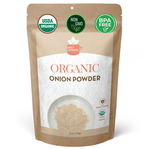 Spicy Organic – Organic Onion Powder by Spicy Organic|113gm|0.25 lbs