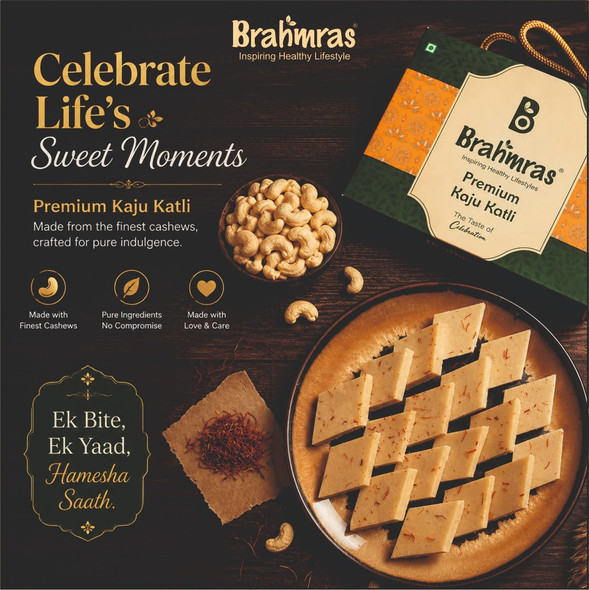 Brahmras Natural  Kaju Katli | 500gm | 1.1 lbs