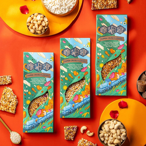Bombay Sweet Shop  Super Crunch Chikki | 90gm | 0.2 lbs