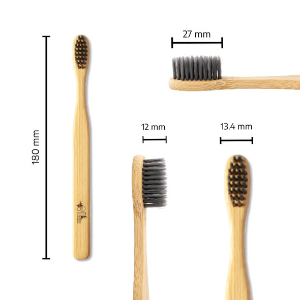 Bamboo India  -Bamboo Toothbrush Family Pack – 2 Adults + 2 Kids | 35gm | 0.08 lbs