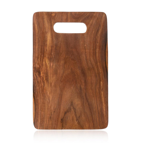 Natriel  Handcrafted Wooden Chopping Board Eco-Friendly & Durable Kitchen Essential Tray Serving Set  Reatangular | Round | 850gm | 1.87 lbs