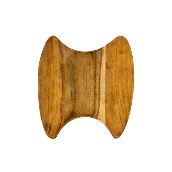 Natriel  Premium Acacia Wood Serving Tray Wood Decorative Platter (Designer Cut) Natural Premium Finish | 550gm | 1.21 lbs
