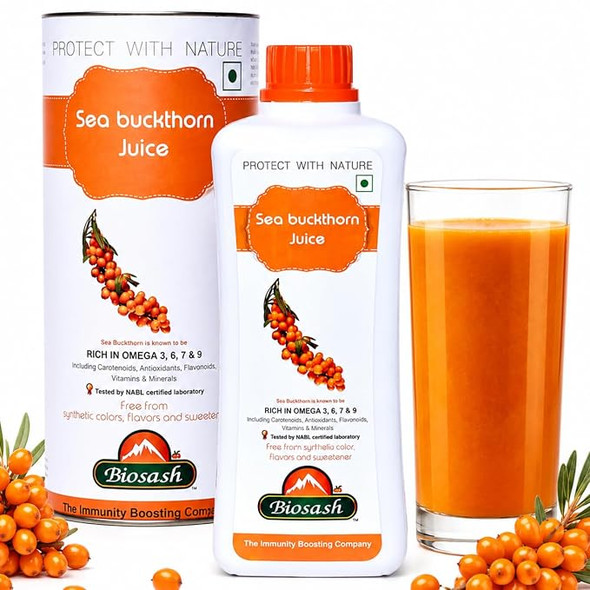 BIOSASH - Sea Buckthorn Juice | 750ml | 25.36 fl oz