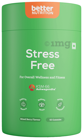 Better Nutrition - Stress Free Ashwagandha Gummies for Stress and Wellness Support | 60gm | 0.13 lbs
