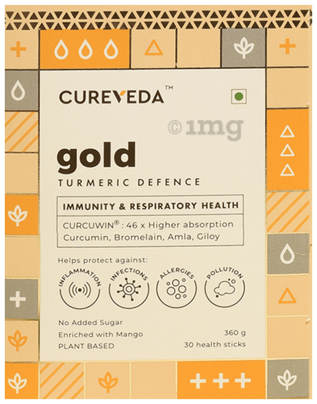 Cureveda - Gold Turmeric Defence Health Sticks | 360gm | 0.79 lbs