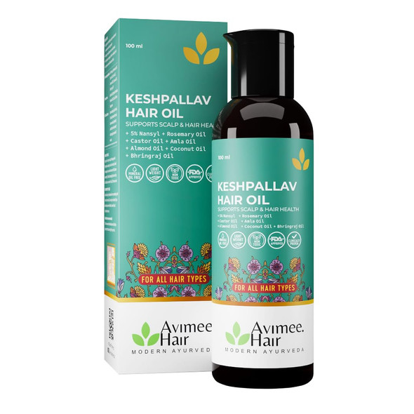 Avimee Herbal - Keshpallav Hair Oil | 100ml | 3.38 oz