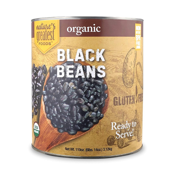 Nature's Greatest Foods - Organic Black Beans | 3120gm | 6.88 lbs