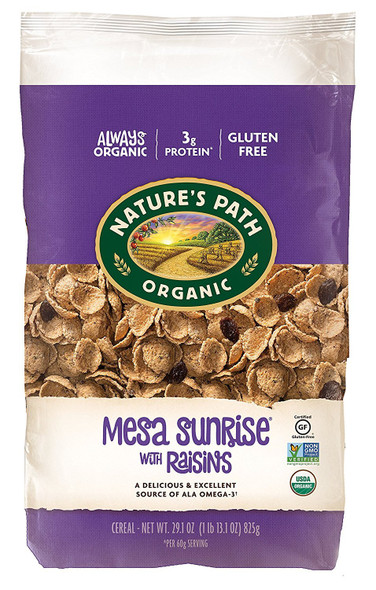 Nature's Path - Organic Cereal, Mesa Sunrise with Raisins | 825gm | 1.82 lbs