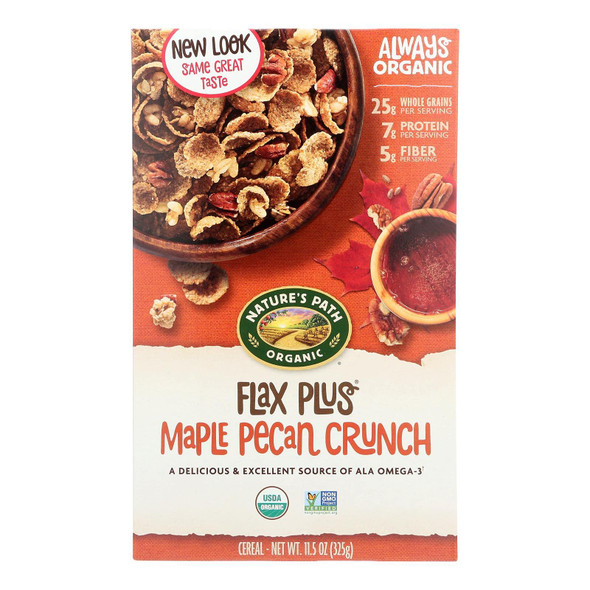 Nature's Path - Organic Flax Plus® Cereal, Maple Pecan Crunch | 326gm | 0.72 lbs