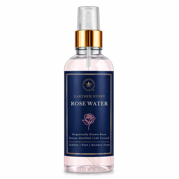 Earthen Story - Rose Water refreshing floral water for skincare cooking and everyday use | 200ml | 6.76 oz