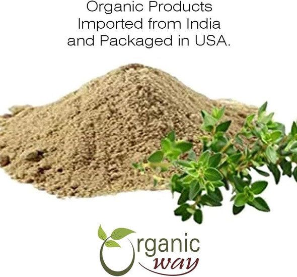 Organic Way - Brahmi Leaf Powder (Bacopa Monnieri) - Pure Botanical Powder | 227gm | 0.5 lbs