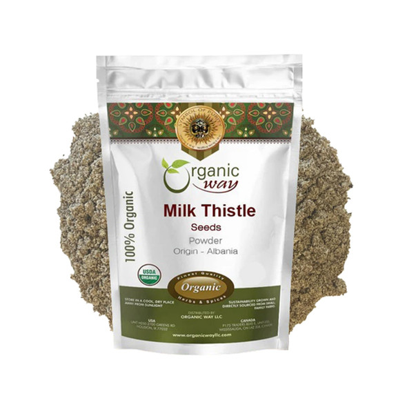 Organic Way - Milk Thistle Seeds Powder - Pure Botanical Powder | 57ml | 1.93 oz