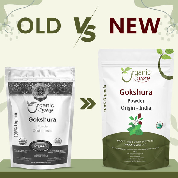 Organic Way - Gokshura Powder - Pure Botanical Powder | 227gm | 0.5 lbs