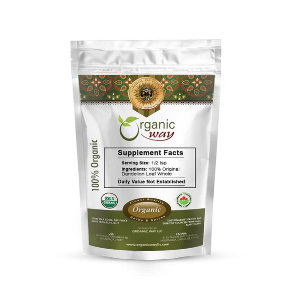 Organic Way - Dandelion Root Whole - Herbal Tea | 454gm | 1.0 lbs