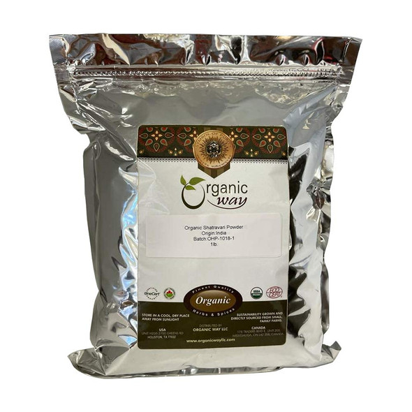 Organic Way - Shatavari Powder (Asparagus Racemosus) - Pure Botanical Powder | 454gm | 1.0 lbs