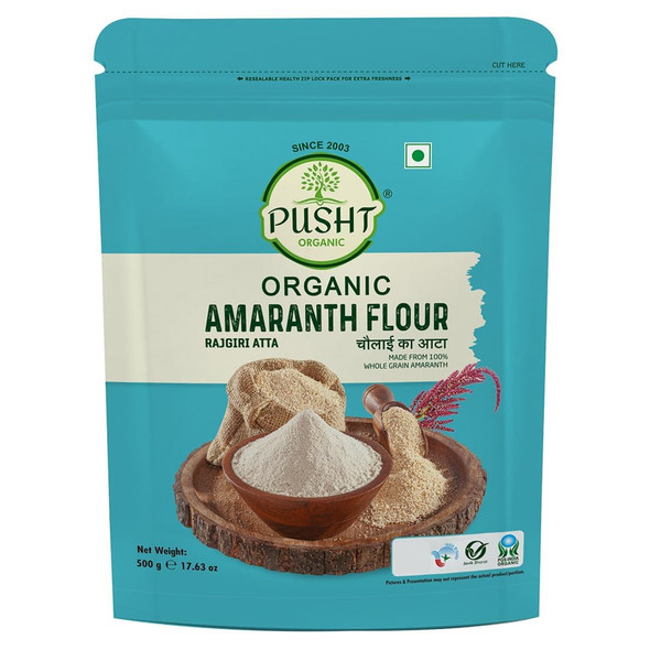 Pusht Organic - Organic Amaranth Flour | 500gm | 1.1 lbs