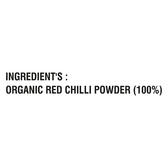 Pusht Organic - Organic Red Chilli Powder | 200gm | 0.44 lbs
