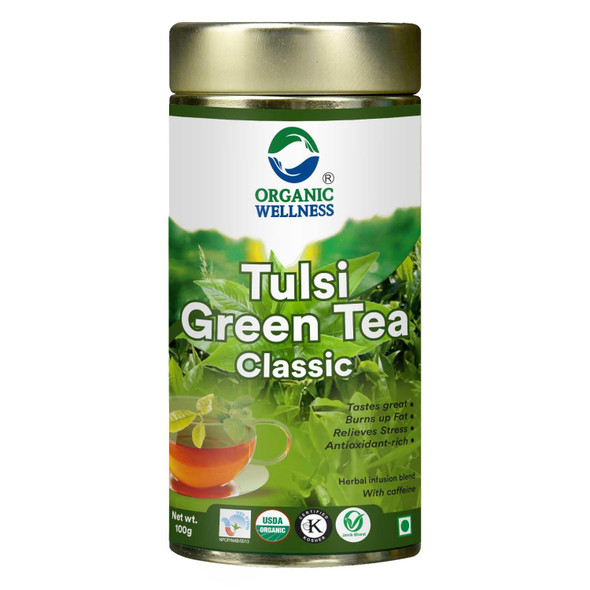 Organic Wellness - Tulsi Green Tea Classic | 100gm | 0.22 lbs