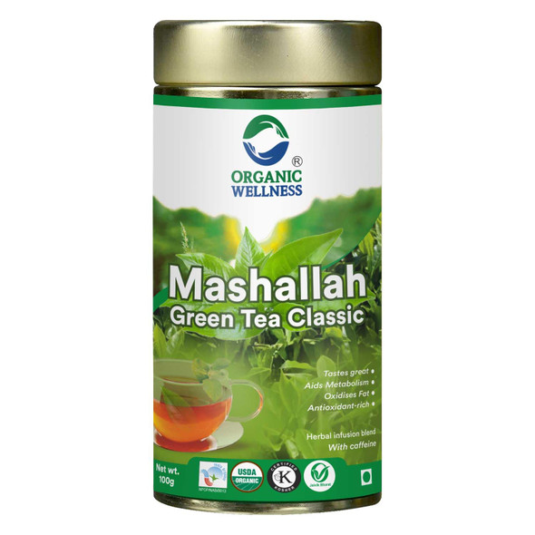 Organic Wellness - Mashallah Green Tea Classic | 100gm | 0.22 lbs