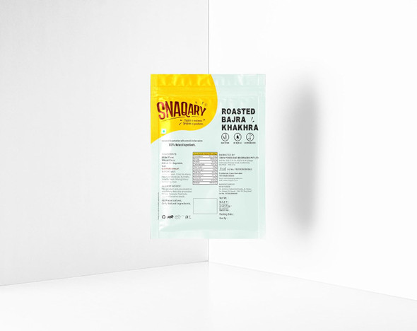 Snaqary - Roasted Bajra Khakhra PACK OF 2 | 200gm | 0.44 lbs