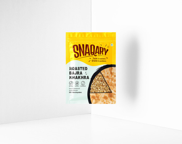 Snaqary - Roasted Bajra Khakhra PACK OF 2 | 200gm | 0.44 lbs