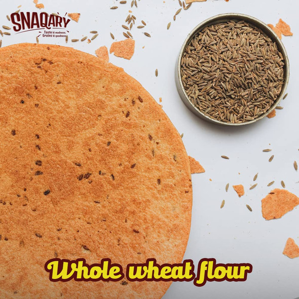 Snaqary - Roasted Jeera Khakhra | 300gm | 0.66 lbs