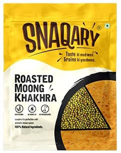 Snaqary - Roasted Moong Khakhra | 200gm | 0.44 lbs