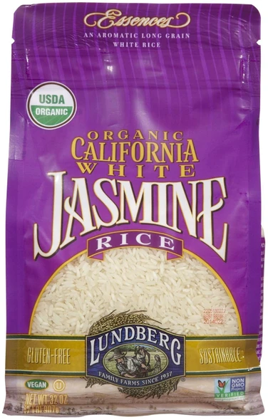 Lundberg - Organic Rice - Jasmine White | 907gm | 2.0 lbs