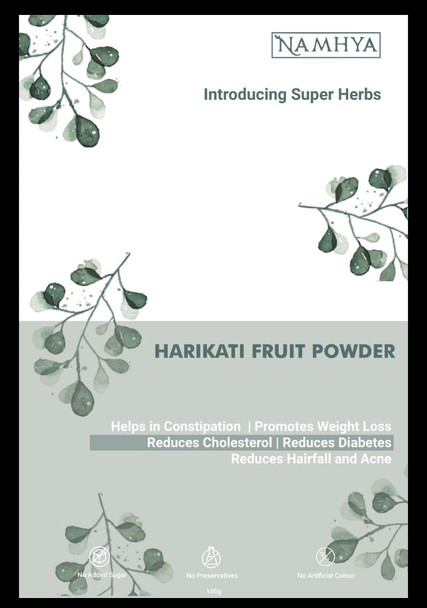 Haritaki(Harad) for natural liver detox | By Namhya | 3.53 Oz | 0.22 lbs