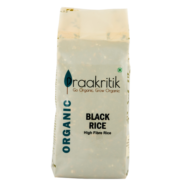 Organic Black Rice  | By Praakritik | 17.64oz | 1.1lbs