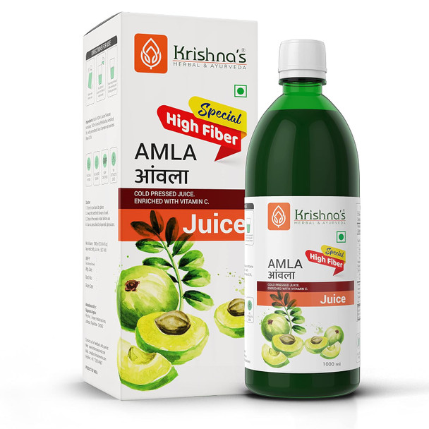 Krishna's Special Amla High Fiber Juice|1000 ml|2.67 lbs