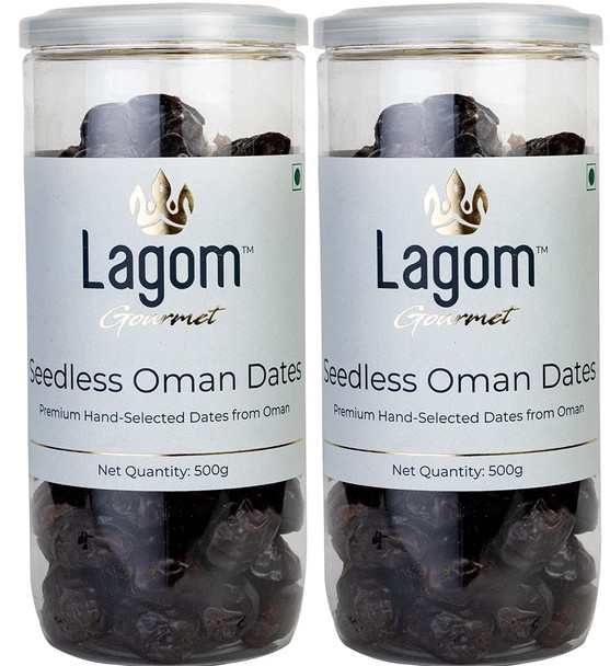 Lagom Gourmet Seedless Omani Dates|1000gm|2.43 lbs