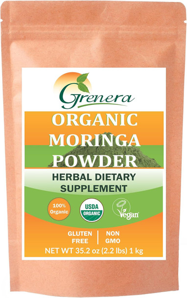 Grenera Organic Moringa Powder|440 gm|15.52 Oz Grenera Organic Moringa Powder|440 gm|15.52 Oz