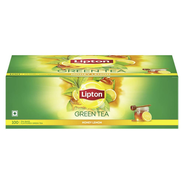 Lipton Honey Lemon Green Tea Bags|100 Teabags|7.05 Oz