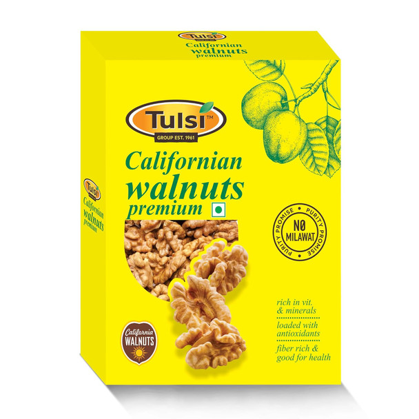 Tulsi California Walnut Kernels Premium|200gm|7.05 Oz