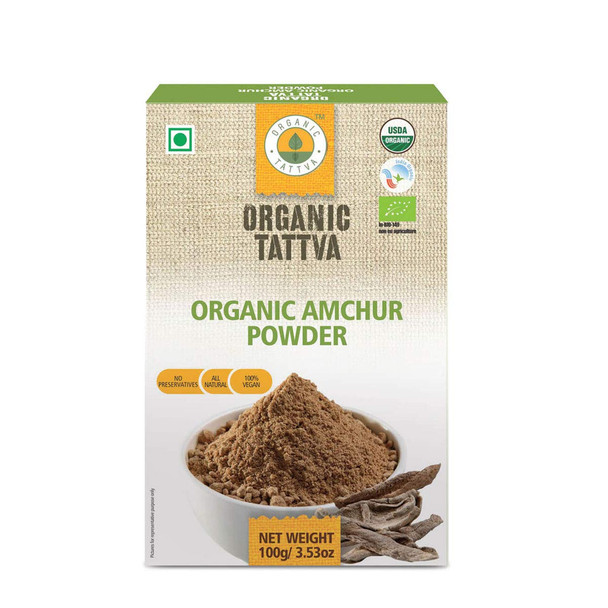 Organic Amchur (Dry Mango) Powder|100gm|3.53 Oz