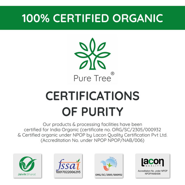 Pure Tree Certified Organic Mustard Seeds|90gm|3.17 Oz