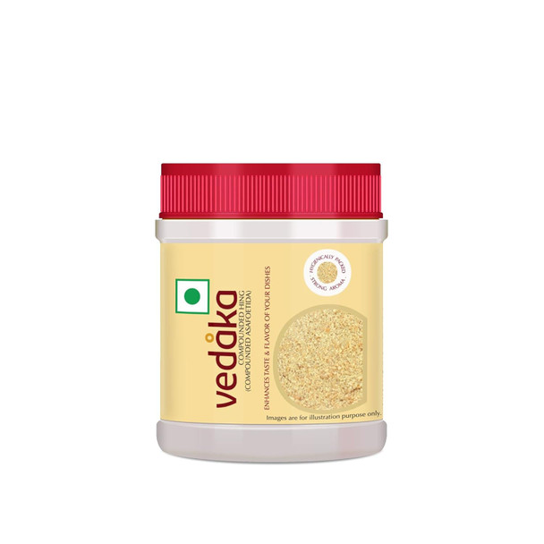 Amazon Brand Vedaka Compounded Hing (Asafoetida), 100g|50 gm|1.76 Oz