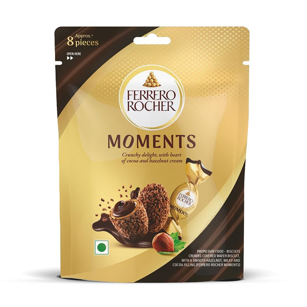 Ferrero Rocher Moments Chocolate|46.4gm|1.64 Oz