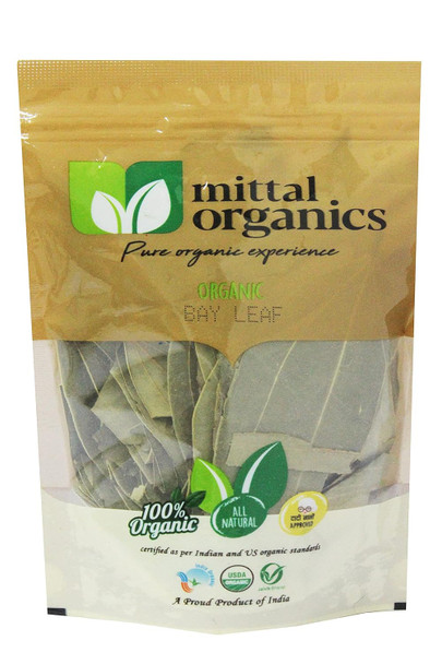 Mittal Organics - Organic Bay Leaf/Tej Patta - 100 gm X 2 (Pack of 2)|7.04Oz|0.44lbs