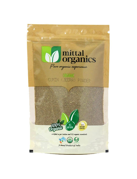 Mittal Organics- Organic Cumin Powder 300gm | Organic Jeera Powder | Cumin Seeds Powder 100% Organic and Natural | Chemical Free Spices|10.56Oz|0.66lbs