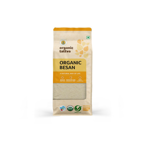 Organic Tattva, Organic Gluten Free Besan|17.6Oz|1.1lbs