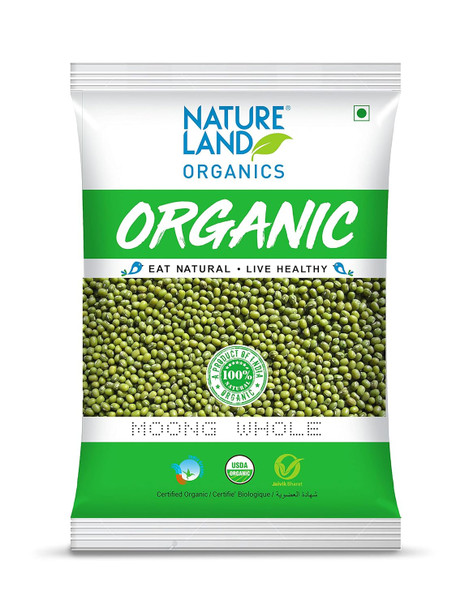 Natureland Organics Moong Sabut / Whole Daal|35.2Oz|2.2lbs