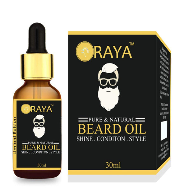 ORAYA 100% Natural & Organic Beard Oil for Nourishment|3.52Oz|0.22lbs