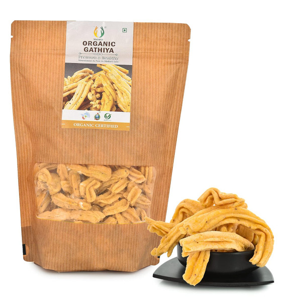 Matratva Premium Soft Organic Gathiya Namkeen|35.2Oz|2.2lbs